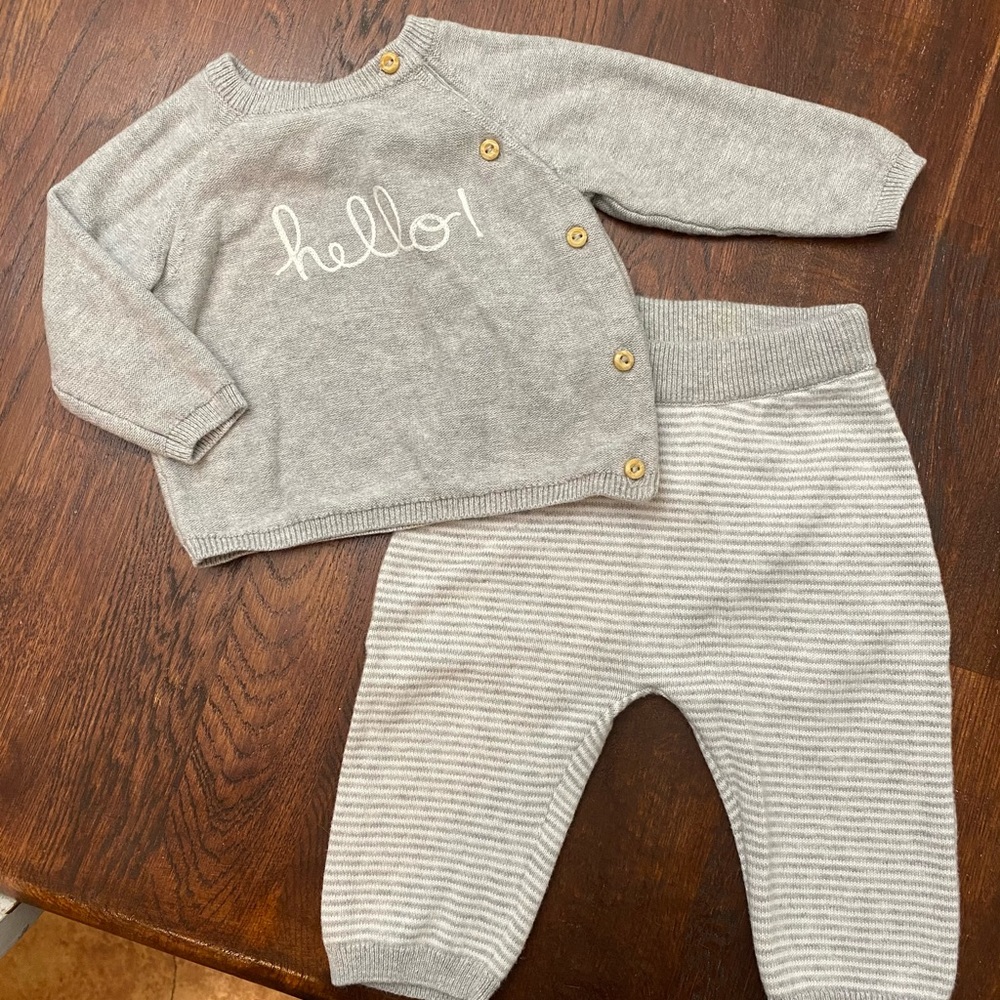 3M H&M grey sweater set